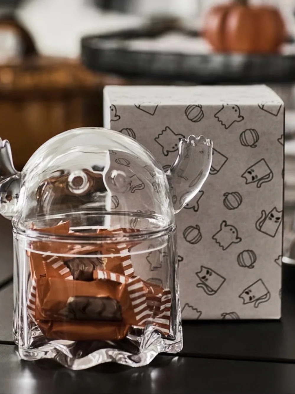 Ghost Clear Glass Jar